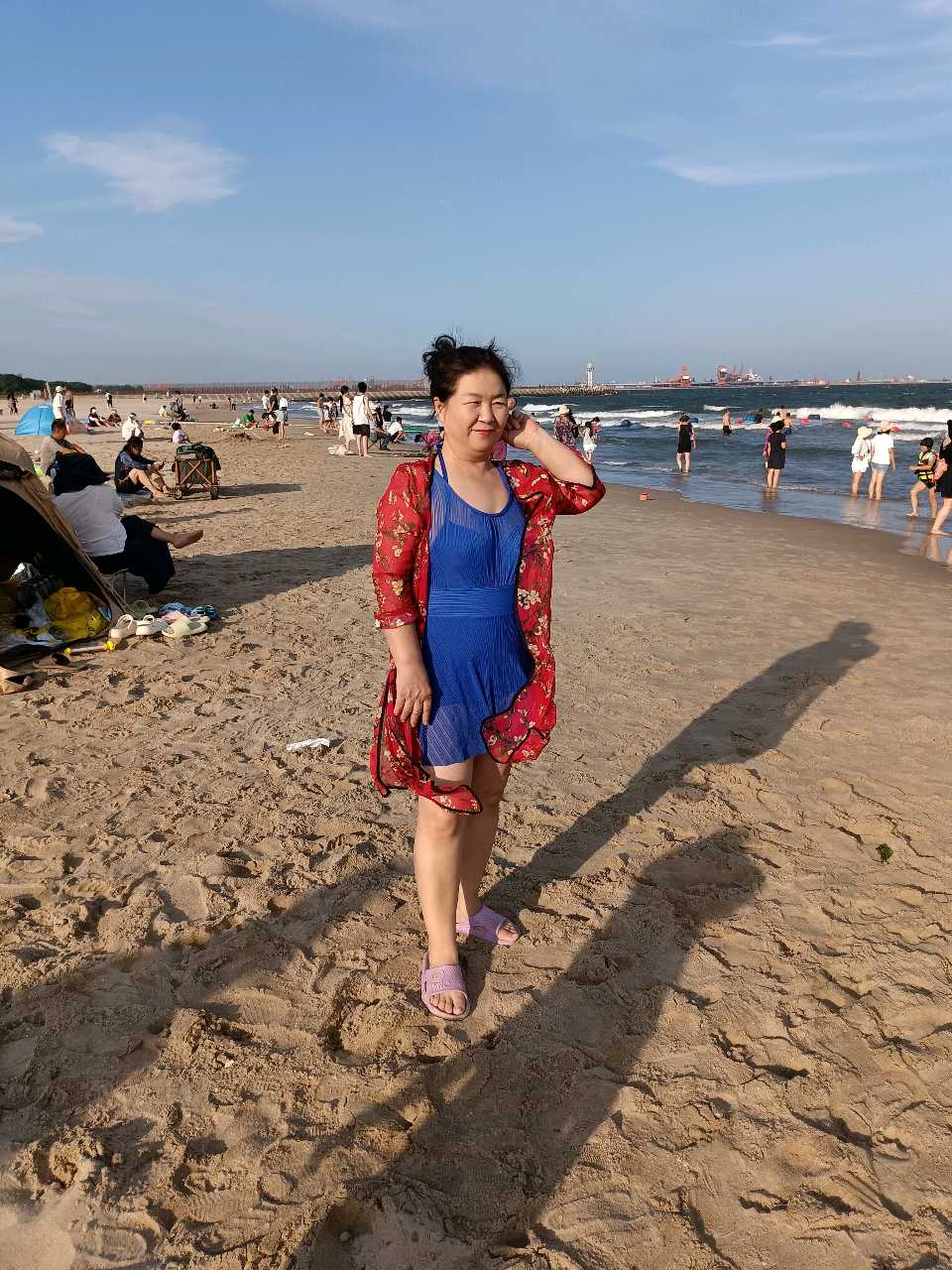 白丽芬《东山浴场海滩》新秋七绝四首作品推荐（图7）