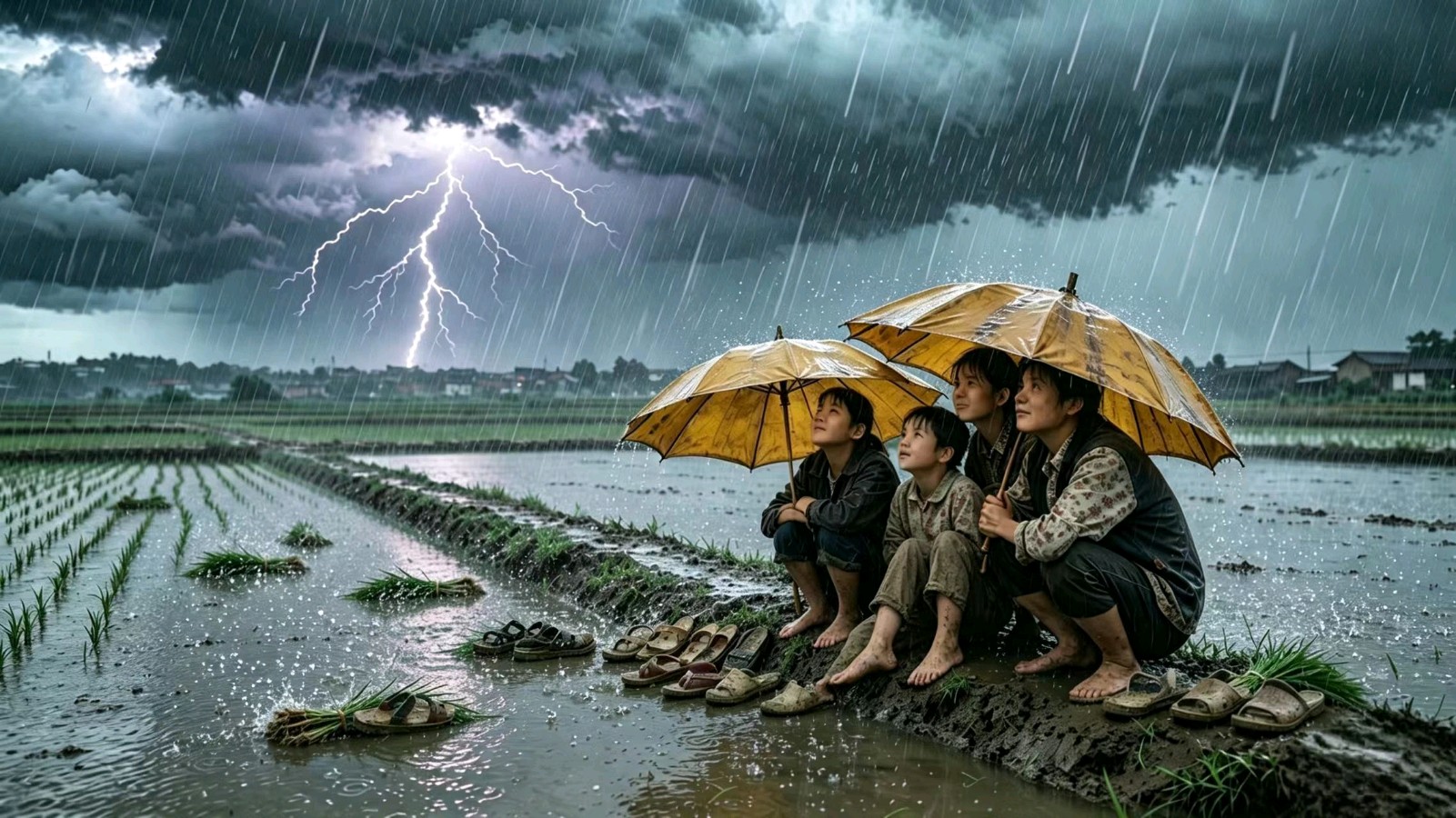 鹊桥仙.雨中插秧文/知无涯