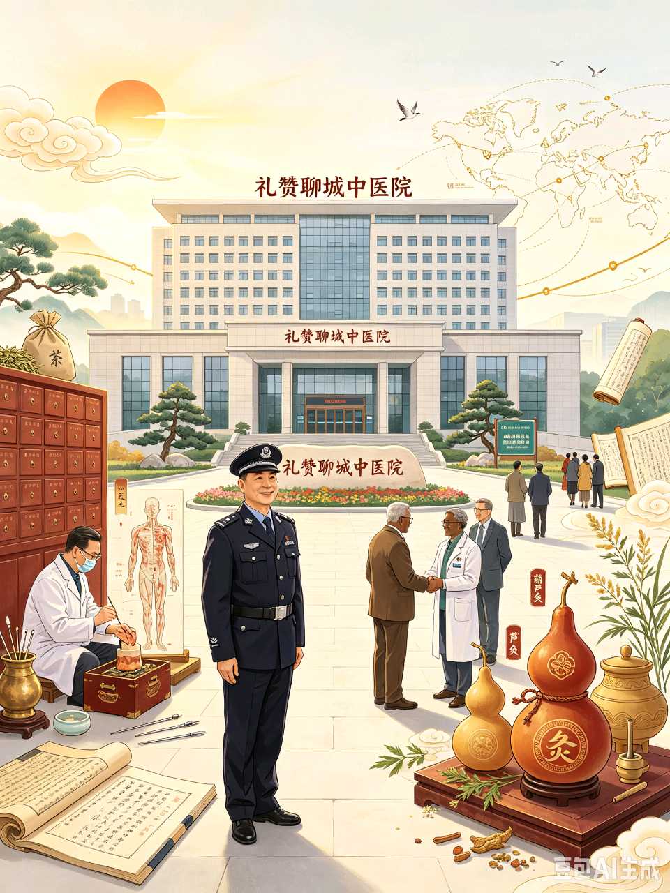 【茌山诗刊】山东林伯虎‖礼赞聊城中医院
