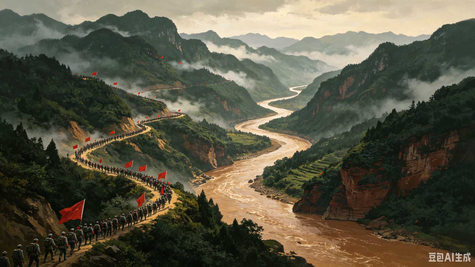请欣赏七绝八首《纪念长征胜利90周年》作者/李静 主播/福音 编辑/福音【中国长江文学社】有声文学平台【第19369期】（图8）