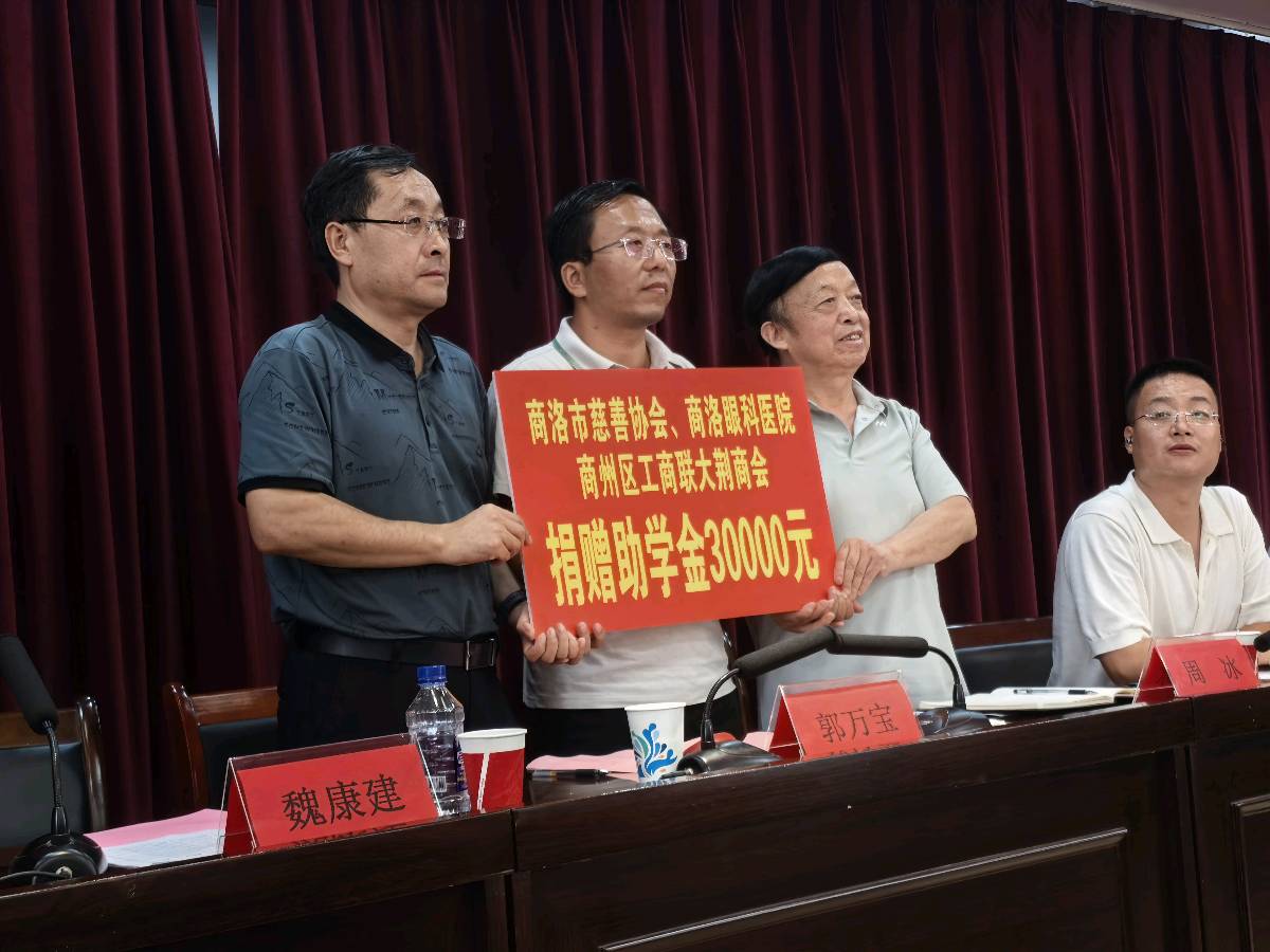 情系莘莘学子 爱心筑梦远航——商洛市慈善协会大荆商会商洛眼科医院赴大荆镇开展助学捐赠活动（图5）