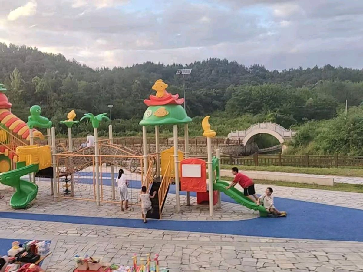 新洲道观河土门桥旧貌换新颜,惠民休闲好去处(图4)