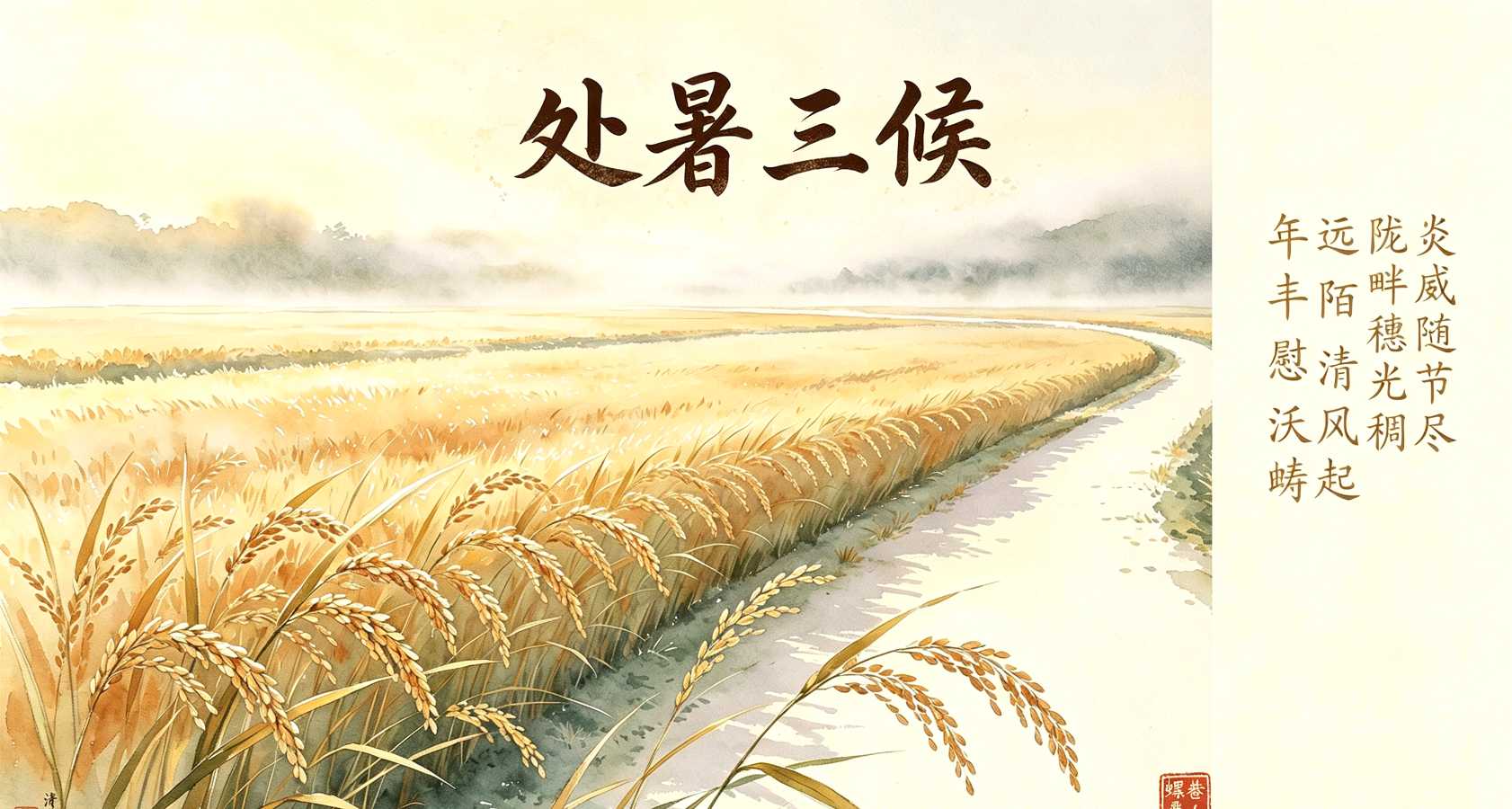 清江三味•总第62期（诗约岁时023）｜处暑三候·禾乃登实报秋归