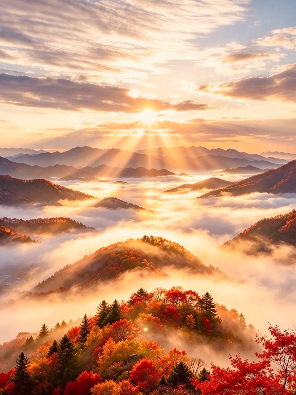 七律·云山晓色 三首（文／三阳）