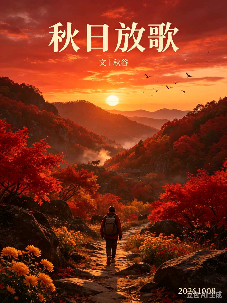 请欣赏《秋日放歌》作者/秋谷 主播·编辑/一个人【中国长江文学社】有声文学平台【第20399期】（图5）
