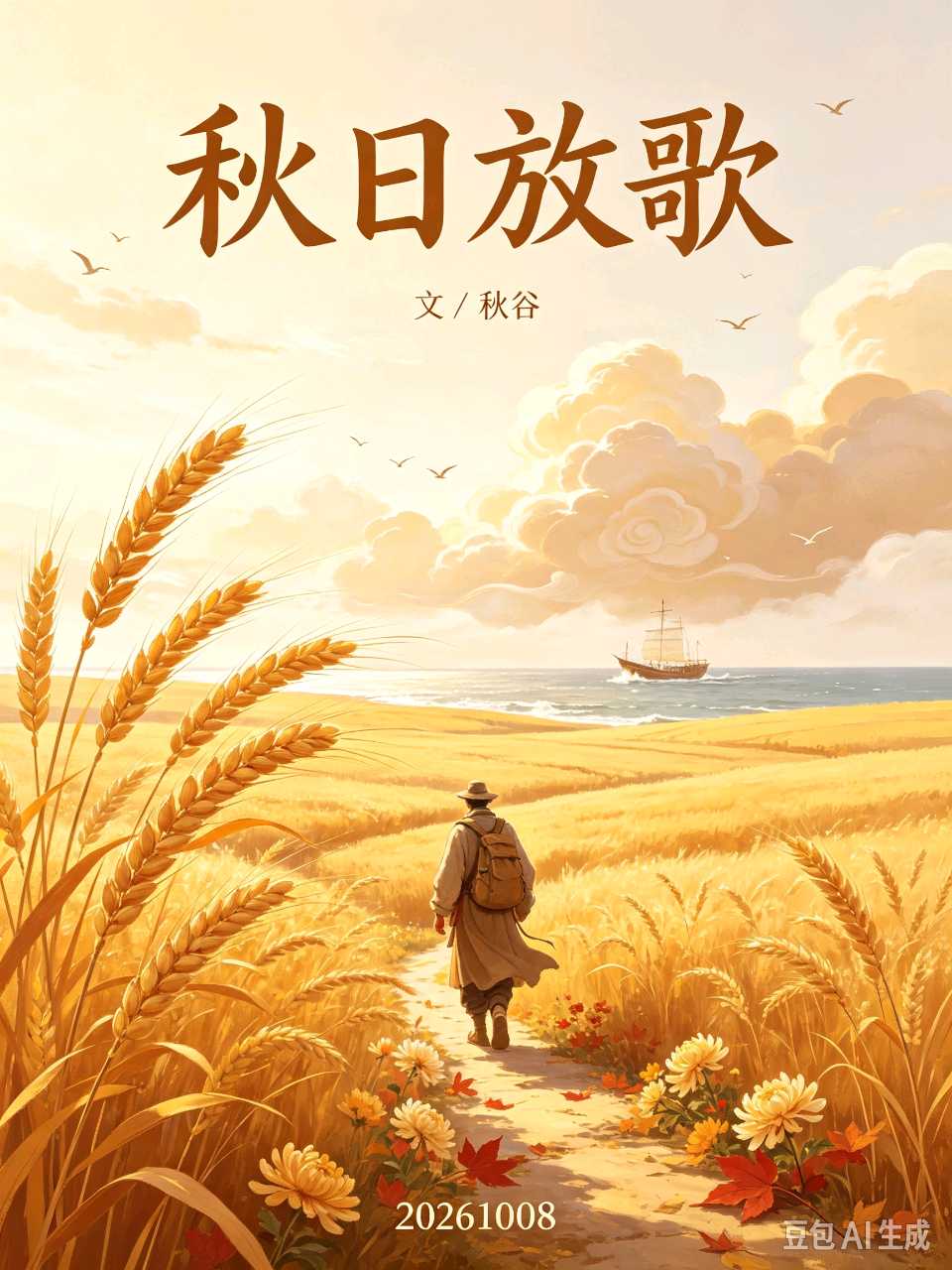 请欣赏《秋日放歌》作者/秋谷 主播·编辑/一个人【中国长江文学社】有声文学平台【第20399期】（图4）