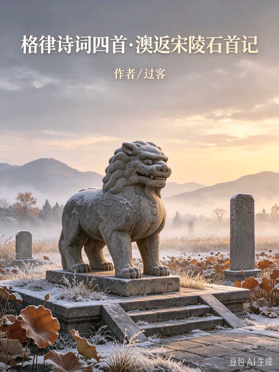 请欣赏《格律诗词四首·澳返宋陵石首记》作者/过客 主播·编辑/一个人【中国长江文学社】有声文学平台【第20421期】（图4）