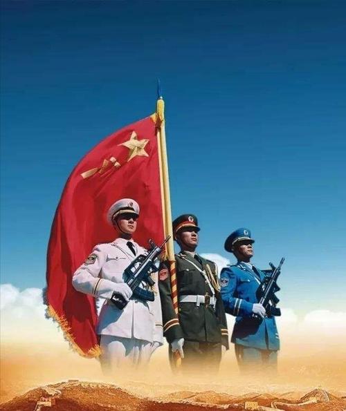 敬礼,军旗 作者: 静水流深 合诵:莉香 珍馨 蓝调 静秋 清宁 笑眼 小依 飘然(图5)