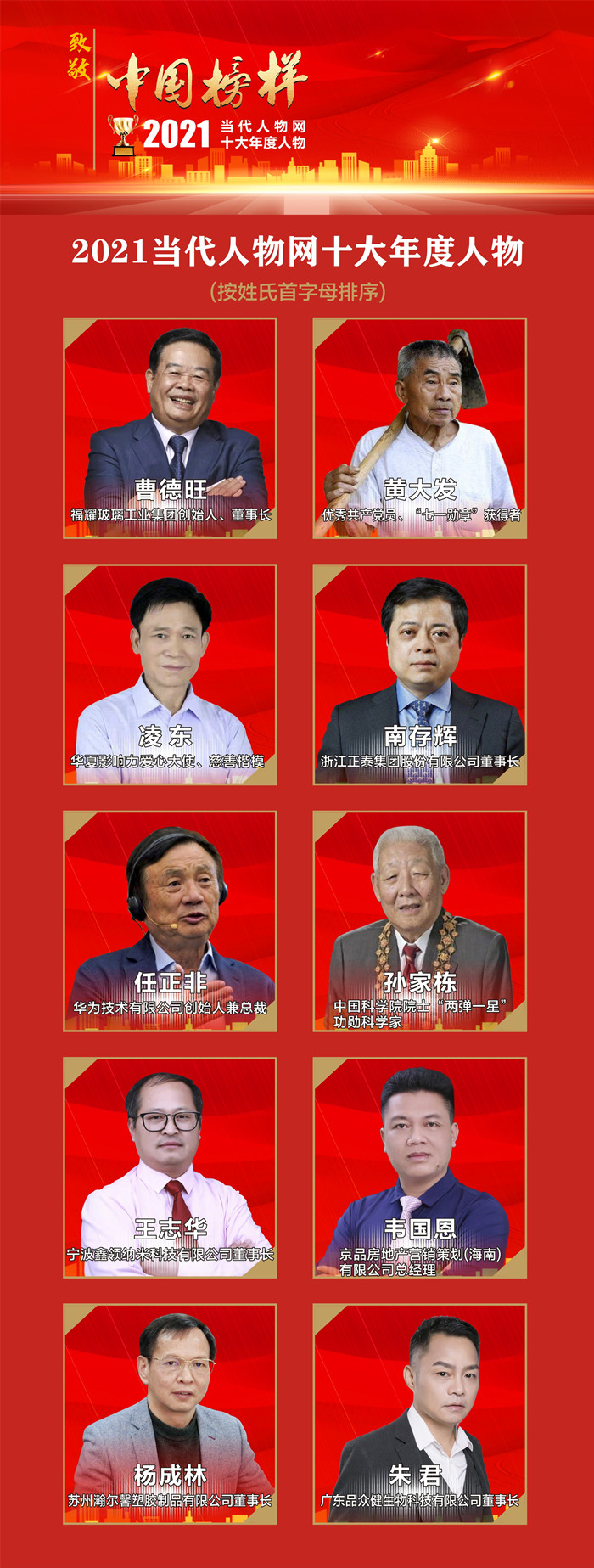 致敬榜样,礼赞楷模——当代人物网2021(第二届)十大年度人物揭晓(图12)