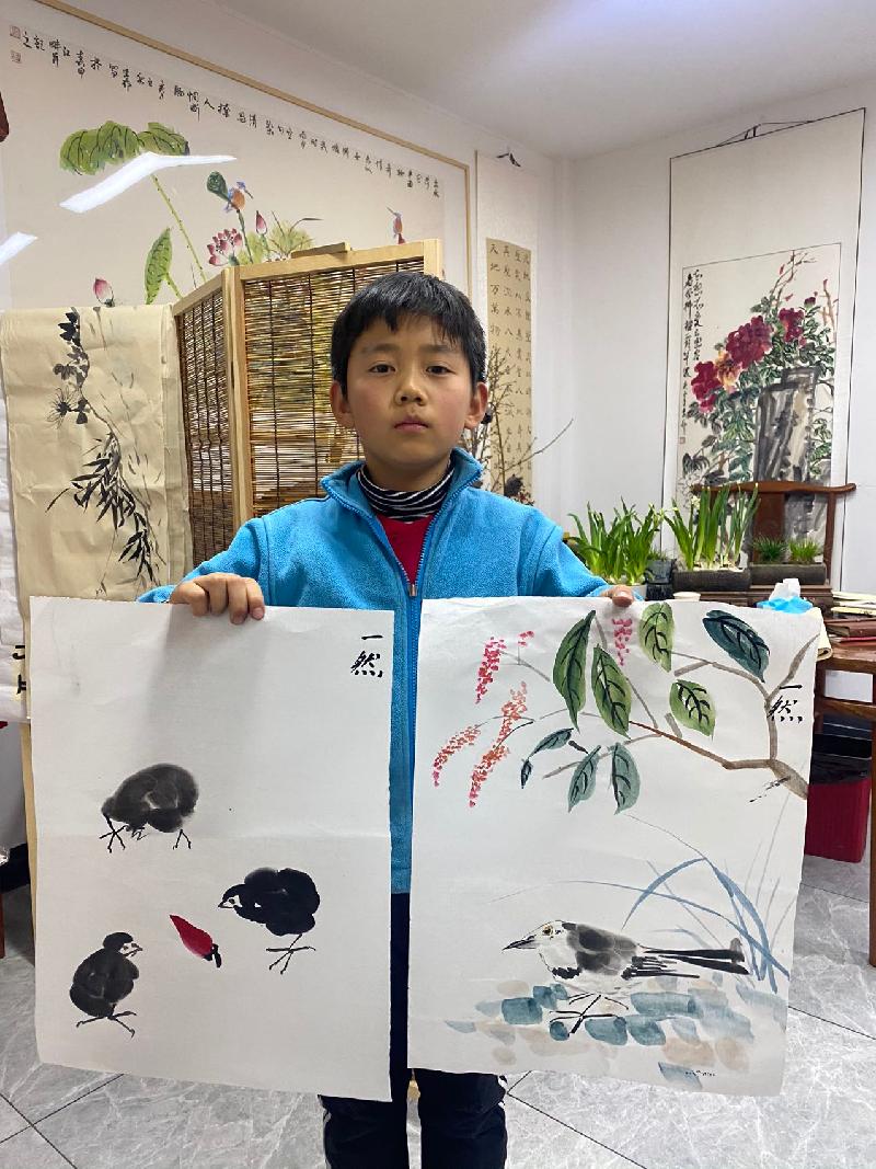 “乘风少年”暨首届李村师生线上书画作品展(图11)