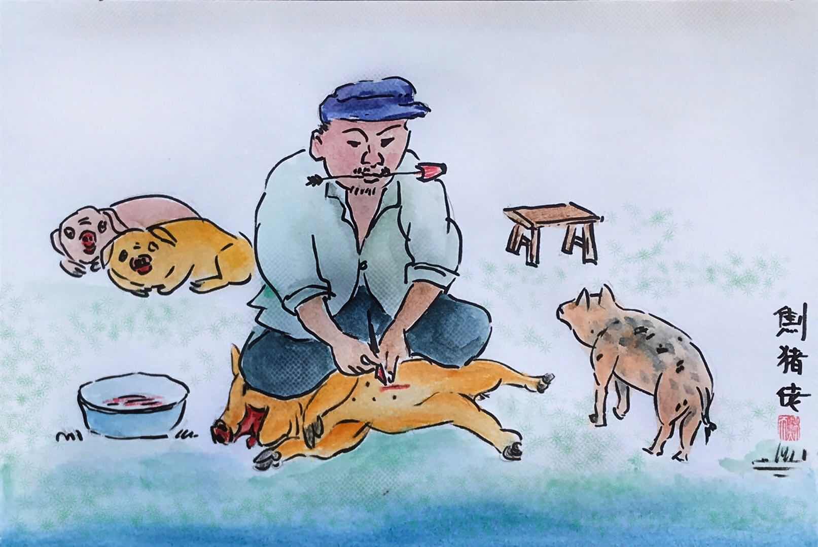 "烧火佬"是旧社会中给大户人家烧火做饭的人,指的是下人的意思.