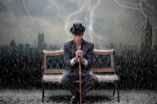 【诗生活】在雨中 文/枯树逢春