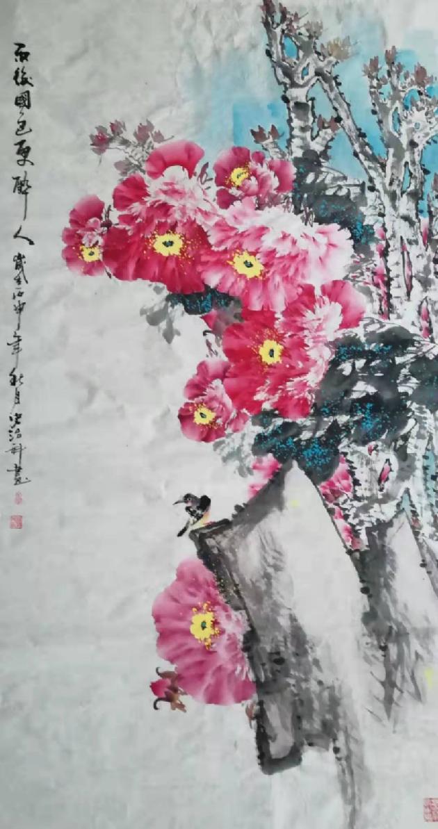 都市头条书画奇石专栏:史治科牡丹奇石诗十首 文/史治科