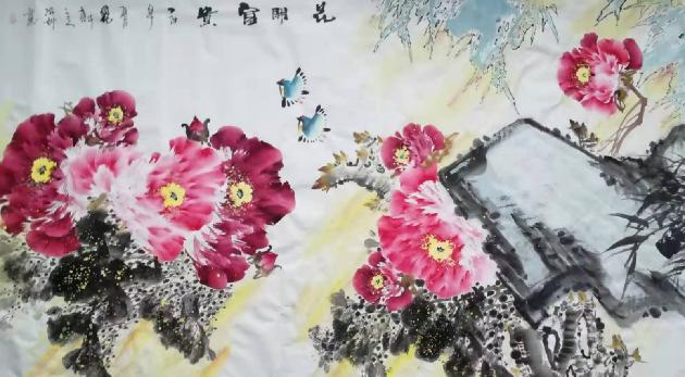 都市头条书画奇石专栏:史治科牡丹奇石诗十首 文/史治科(图10)
