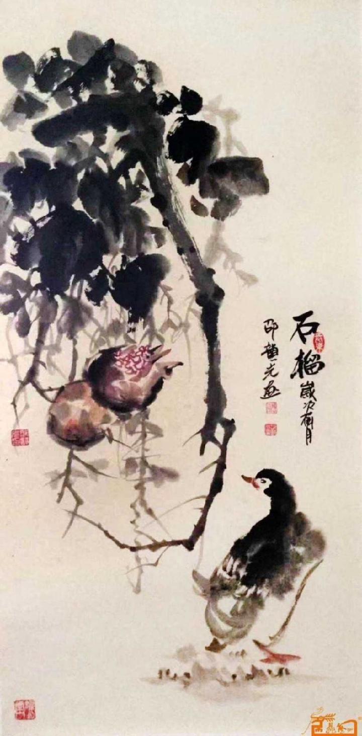 都市头条书画专栏:书画家邵韵光花鸟画欣赏展示(图4)