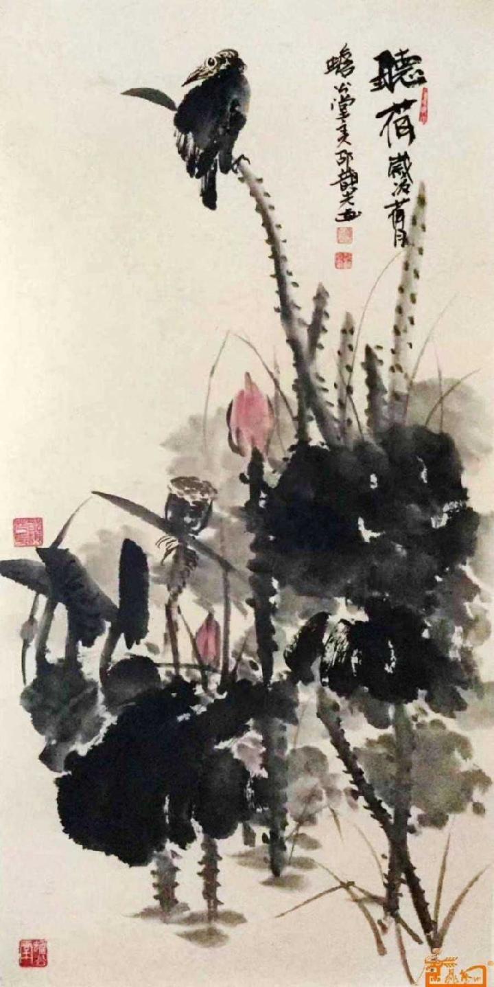 都市头条书画专栏:书画家邵韵光花鸟画欣赏展示(图6)