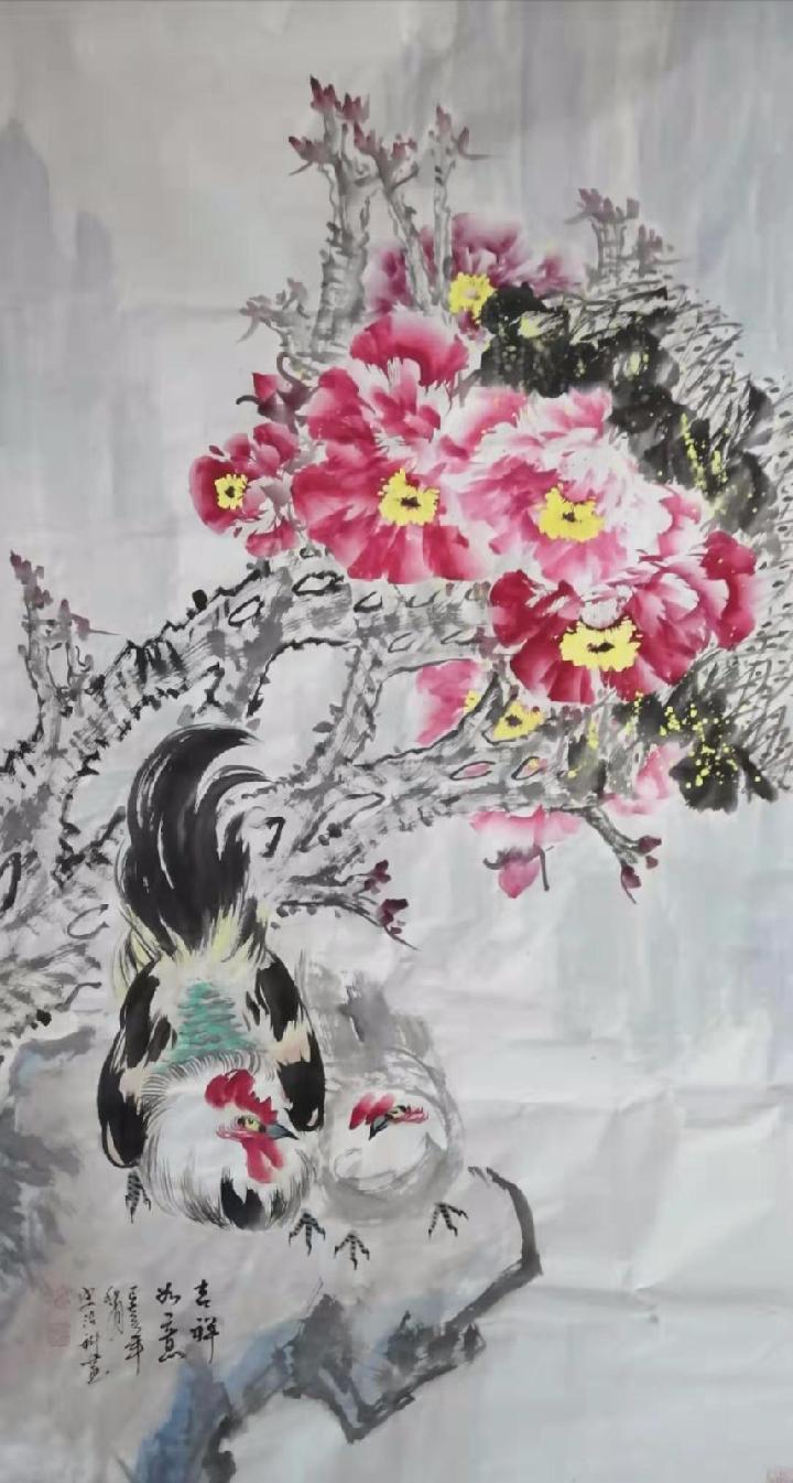 著名画家、中国牡丹画国手，史治科作品欣赏，附诗五首 文/史治科（图3）