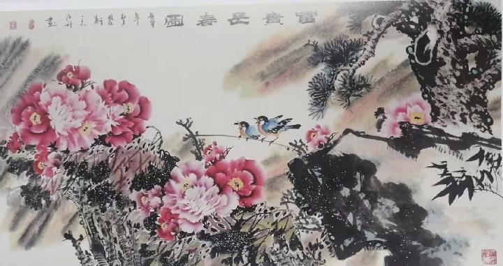 七言‖二首 牡丹花开 文/新华人 画/史治科（图3）