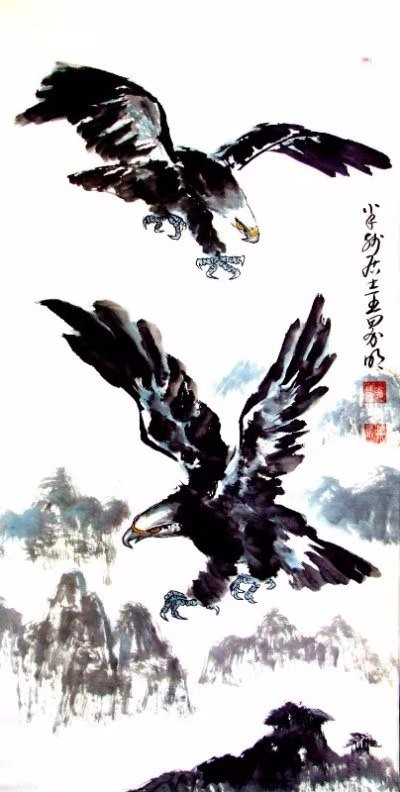 都市头条书画专栏:知名书画家王界明 (附诗一首:重阳节一诗篆草两书)书画欣赏（图7）
