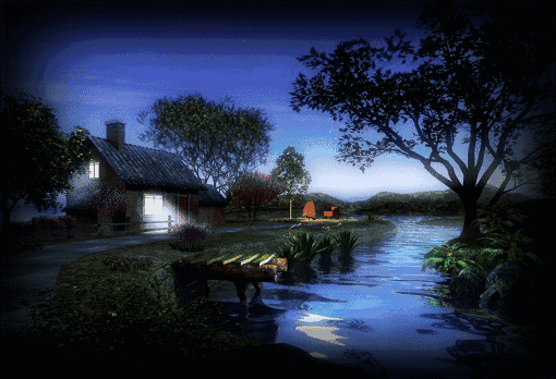 一滴雨/王静 天上的月亮 洒下 一片秋霜 湿润了 天空