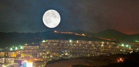雨中延安旧城和新城（图2）