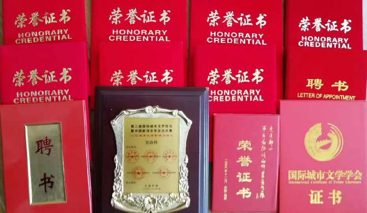 为“庆祝建国七十周年”全国书画大展,史治科巨幅丈八牡丹五十六个民族五十六朵花,附诗:春风万里图诗一首(图11)