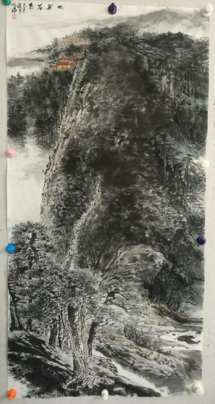 画家李明伟（止远）书画欣赏-京津沪头条 附诗一首《恋山堂》文/王石白雨（图4）