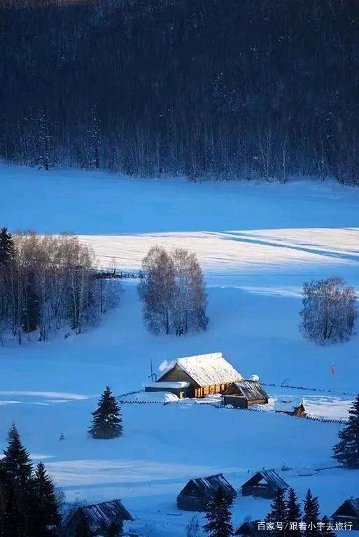 雪山飞狐:如梦令·喀纳斯冬景 (吴文英体）（图5）