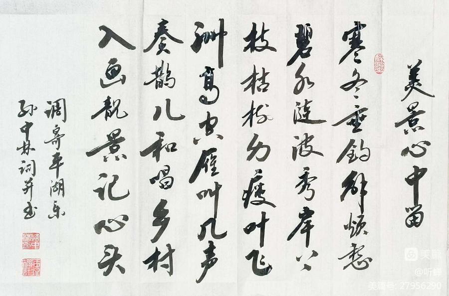 华夏流水诗社‖常驻诗人听蝉老师专辑(图5)