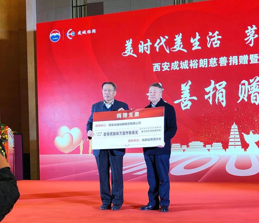 西安成城裕朗商贸有限公司总经理孔雪春慈善捐款129万元(图2)