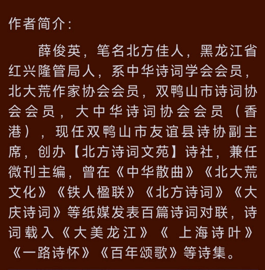 诗人薛俊英(黑龙江):小寒感怀（图5）