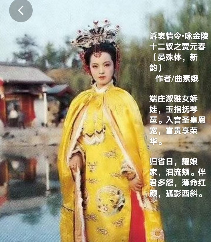 【都市头条向幸福出发编辑部】第1924期 曲素娥诗词301 咏红楼金陵十二钗（图4）