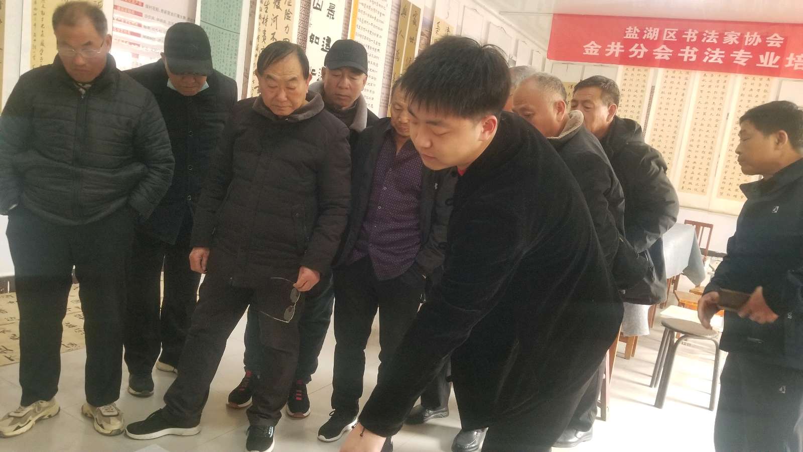 盐湖区书法家协会公益培训——走进金井（图5）