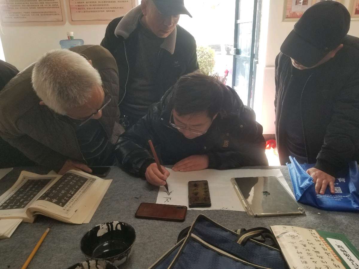 盐湖区书法家协会公益培训——走进金井（图7）