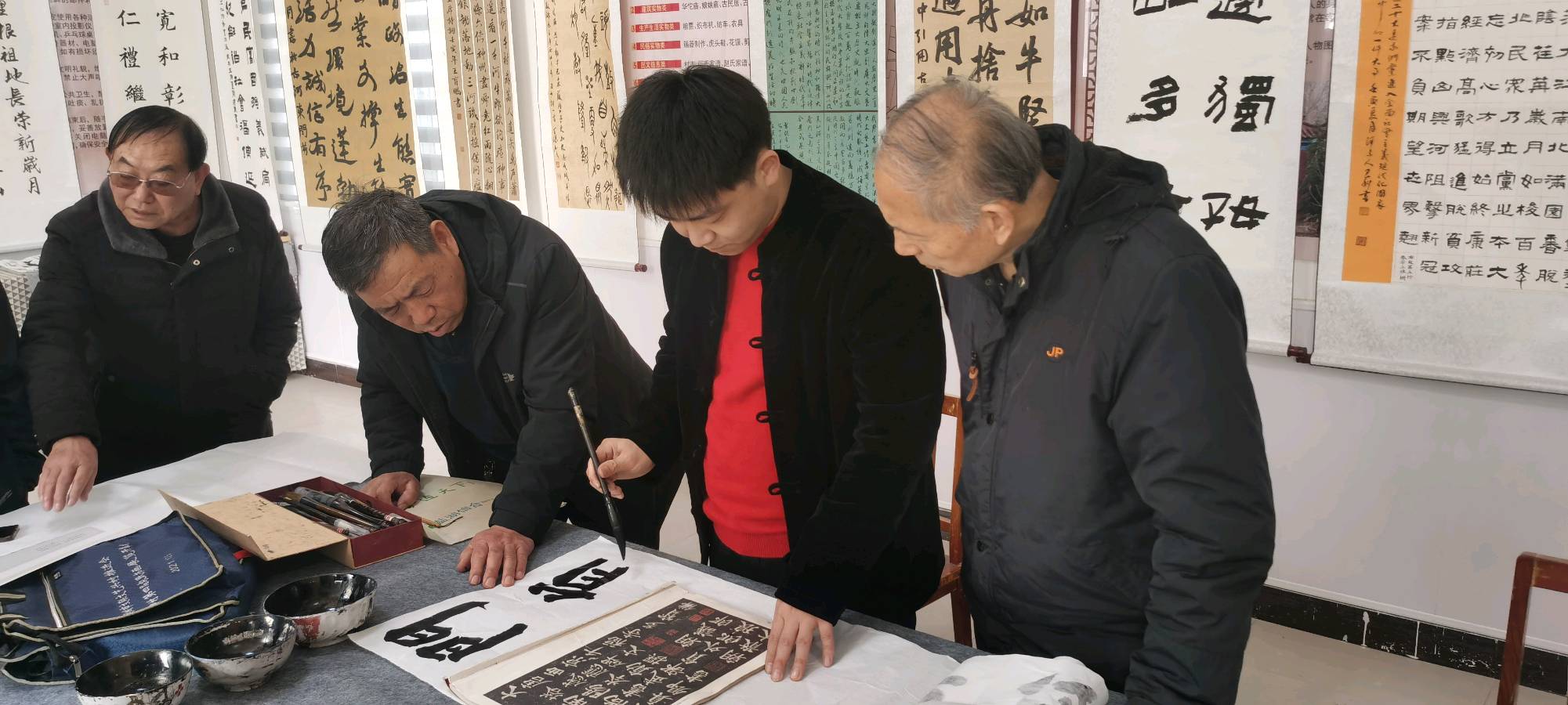 盐湖区书法家协会公益培训——走进金井（图11）