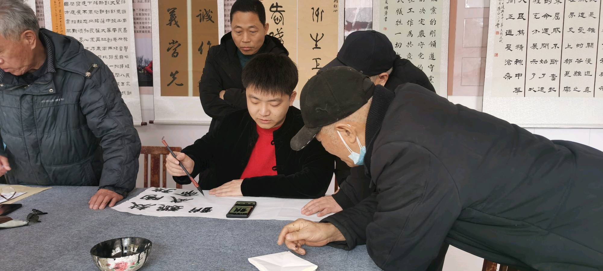 盐湖区书法家协会公益培训——走进金井（图10）