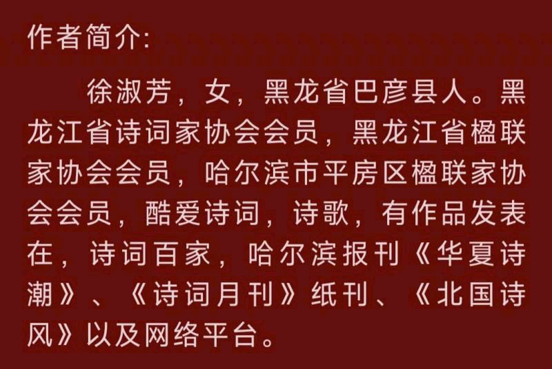 中华诗艺黑龙江分社●诗词微刊(十)(图41)