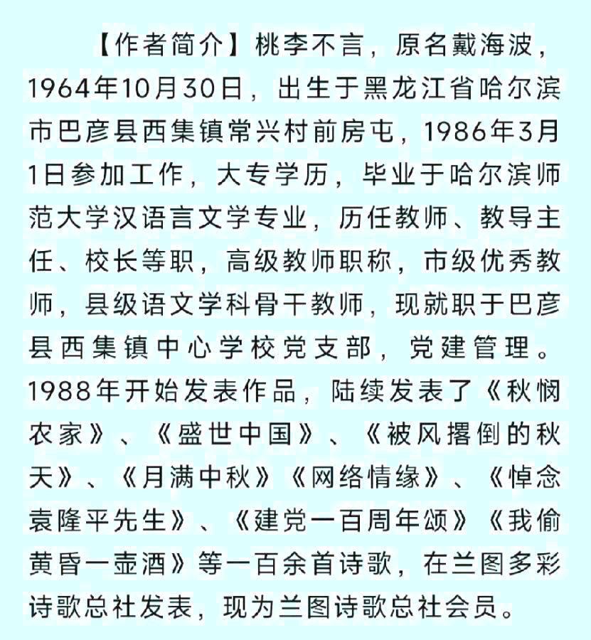 中华诗艺黑龙江分社●诗词微刊(十七)(图23)