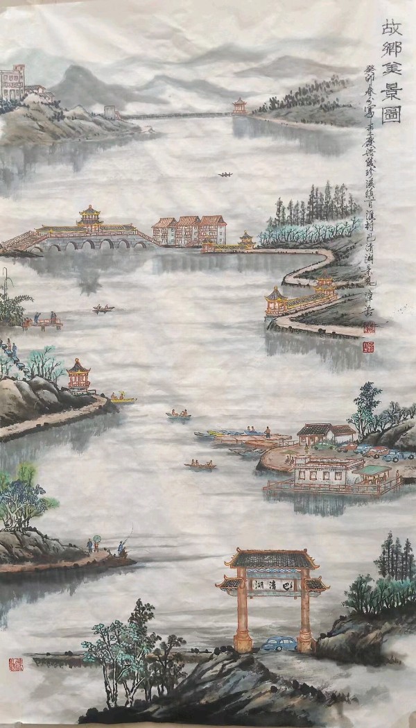 【乡韵】谭津涪：故乡美景入画图（古风•七言诗）*北京头条•西安头条发布！（图7）