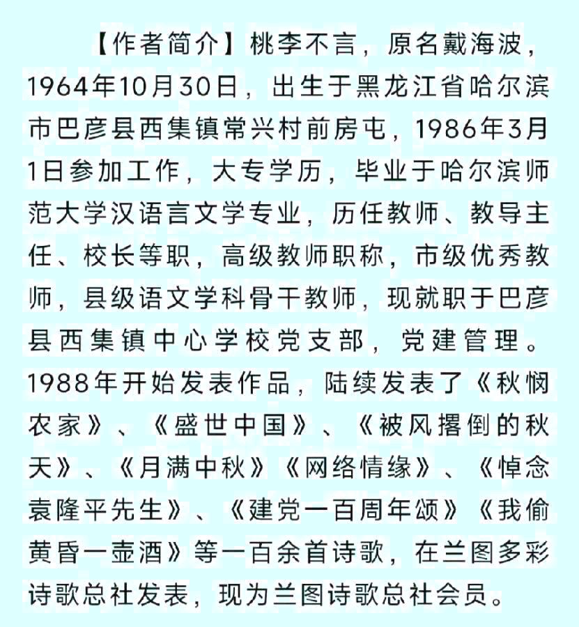 中华诗艺黑龙江分社●诗词联微刊(第28期)(图22)