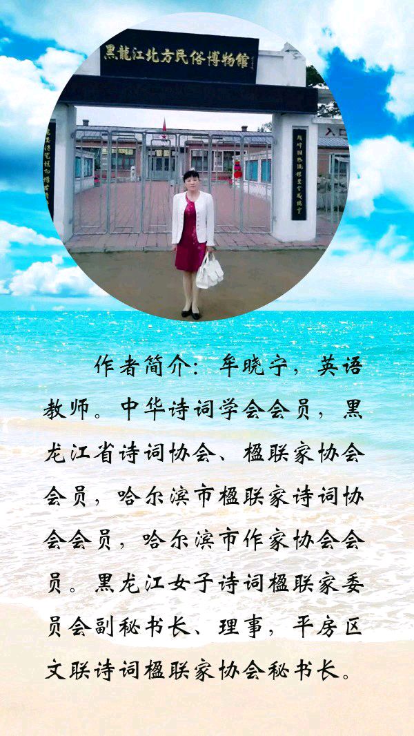 中华诗艺黑龙江分社推介/牟晓宁:少年游·冰凌花(外一首词、一副联)（图15）