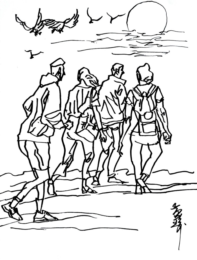 世界诗会【欧洲总社】第25期‖ 回忆（上）_记实散文▍作者l孙静波_名家特刊 ▍画家l黃瑜（澳洲）（图13）