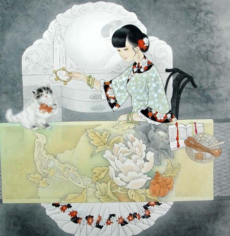 傅杰:题中国古代美女‖巴彦诗协诗词卷【521】(图7)