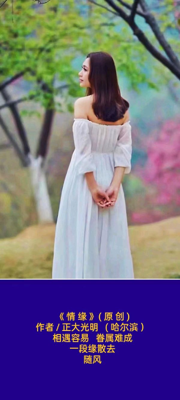 💖 题图微诗一组 - 心之语《 情 缘 》（原 创）作者 / 正大光明（哈尔滨）京津沪头条（图2）