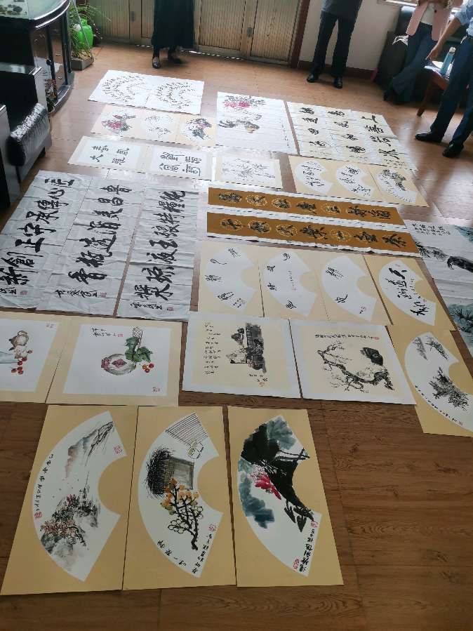 聊城市新联会同心书画院 在聊城鲁昌酒厂开展书画笔会活动(图6)