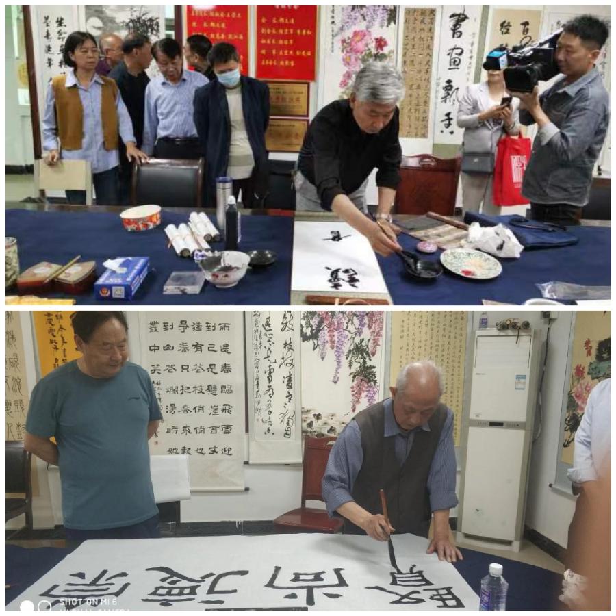 偃师区老年书画家协会送文化之八 走进翟镇宁北 助力“与爱同行 幸福成长 ” 庆六一活动（图8）