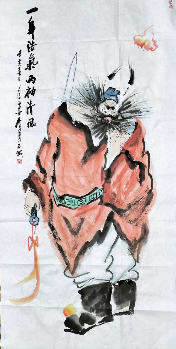 都市头条中国书画专栏‖新金陵四王书画院 王金玉文漫水墨画《钟馗图》个人专辑003期 京津沪头条（图40）