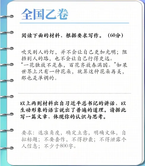 《大众教育学》等又一次命中了全国四个高考作文题（图7）