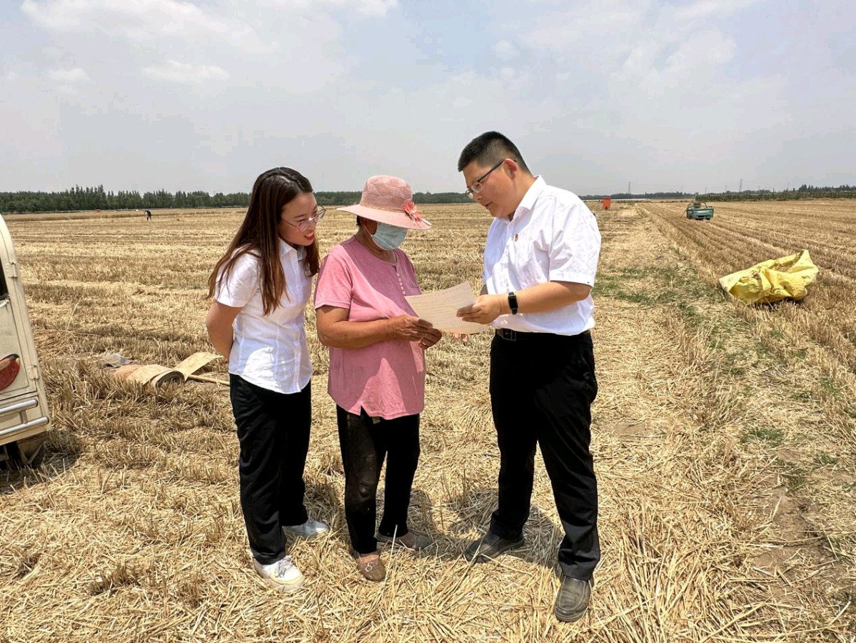 不惧酷暑战三夏 齐心协力保粮安——省农担聊城管理中心党支部扎实开展庄稼汉之友助三夏攻坚行动(图4)