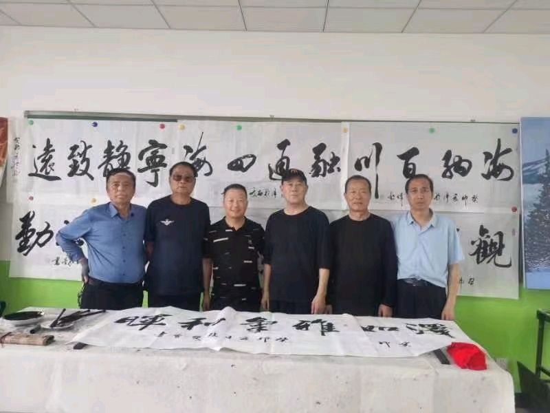 ​书画交流走进蔡家坡初级中学-文/张双会-西银/北京头条